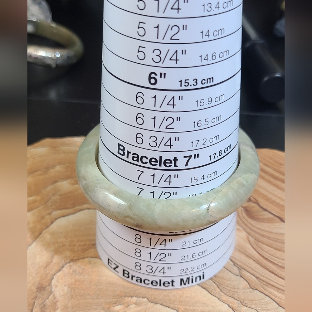 Solid Jade Bangle Bracelet - image 5